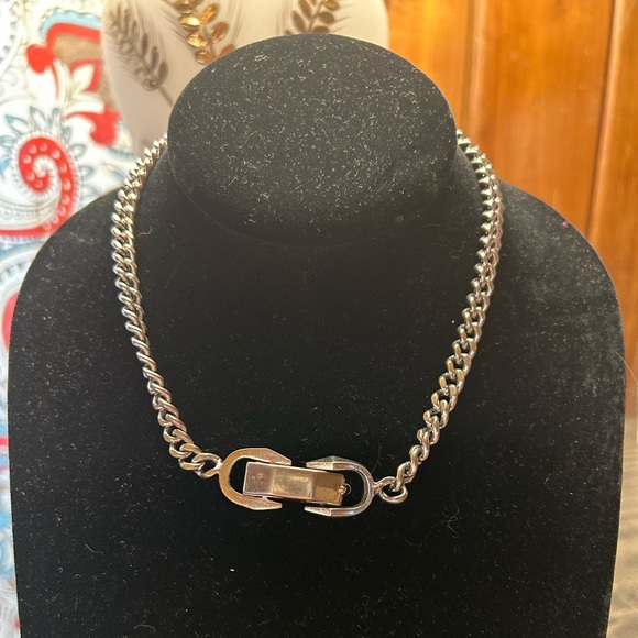 Vintage Jewelry Vintage Sperry Silver Tone Chain Necklace Choker